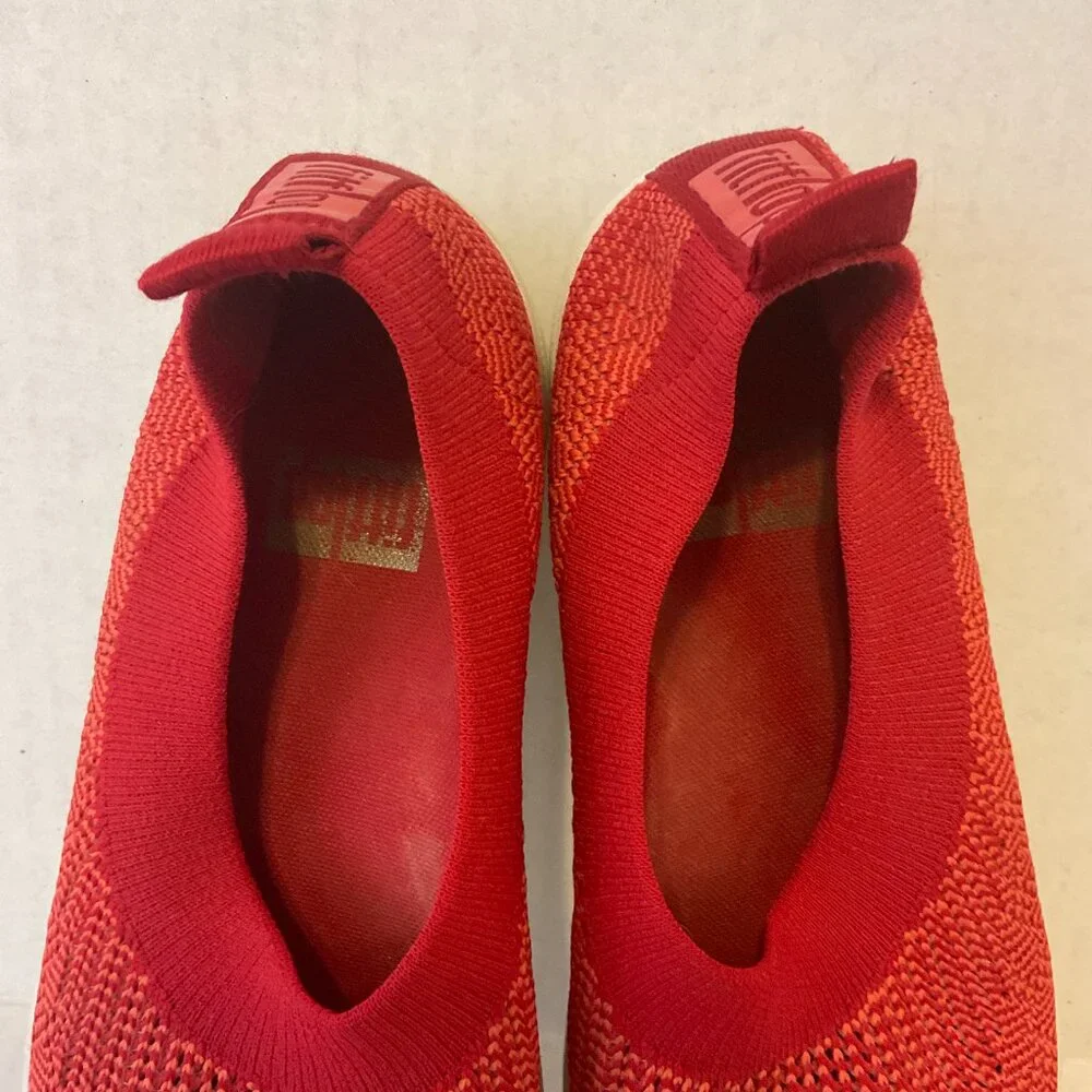 Fitflop Woven Sneaker 7.5 Red